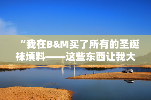 “我在B&M买了所有的圣诞袜填料——这些东西让我大吃一惊。”