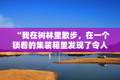 “我在树林里散步，在一个锁着的集装箱里发现了令人难以置信的惊喜。”