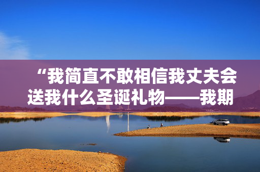 “我简直不敢相信我丈夫会送我什么圣诞礼物——我期待更好的。”