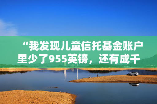 “我发现儿童信托基金账户里少了955英镑，还有成千上万的人欠着钱。”