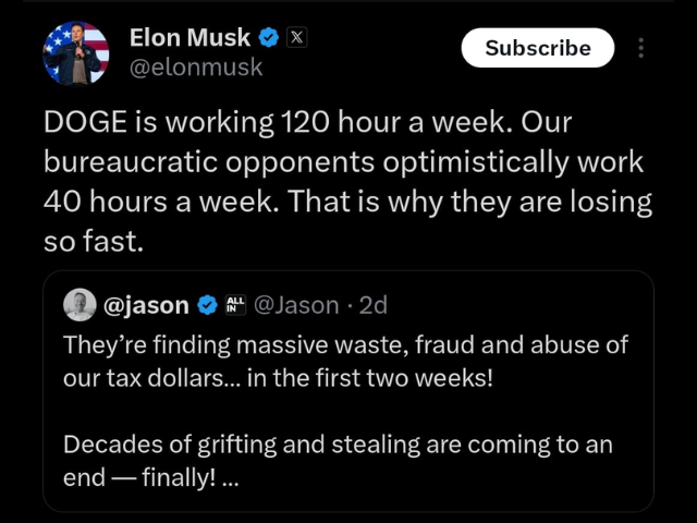 Photo: @elonmusk on X